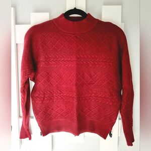 Magaschoni Sweater Size Small Deep Reddish Burgundy